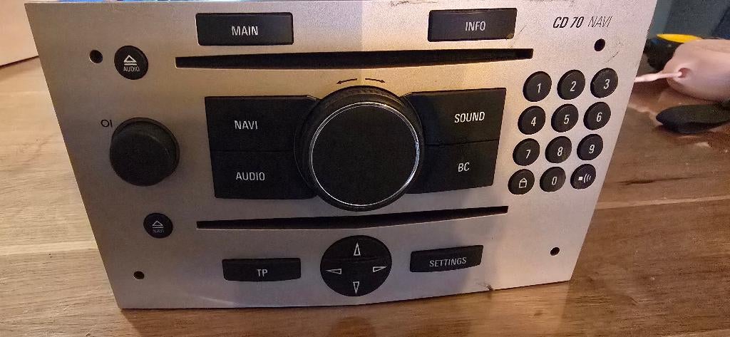 Originele Opel Zafira 2007 /GM CD70 autoradio — Satin Stone, Ophalen, Gebruikt