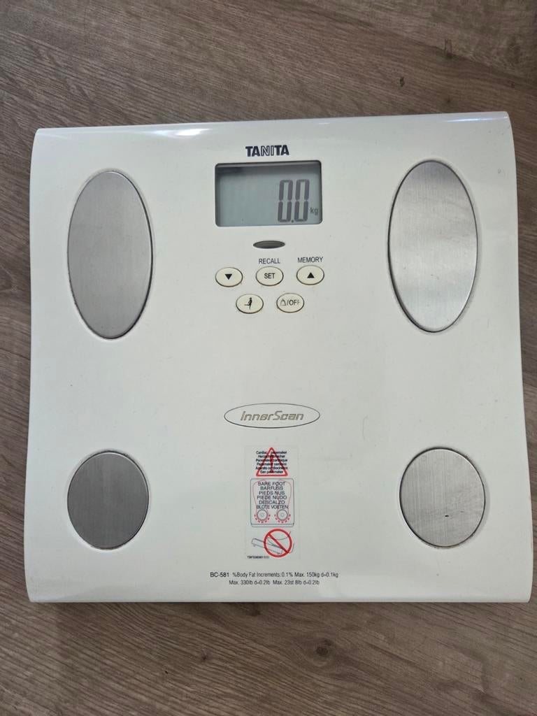 Tanita InnerScan Personenweegschaal - Digitaal, Witgoed en Apparatuur, Weegschalen, Gebruikt, 1 tot 500 gram, 100 kg of meer, Ophalen of Verzenden