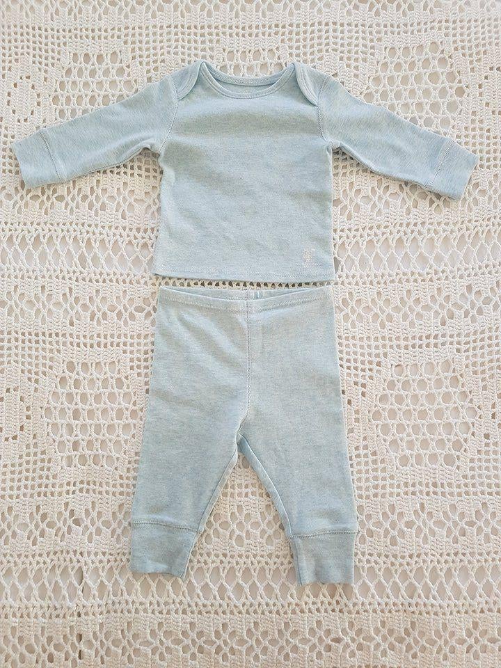 Burberry Baby lichtblauw setje 50, Verzenden, Zo goed als nieuw, Jongetje of Meisje, Pakje