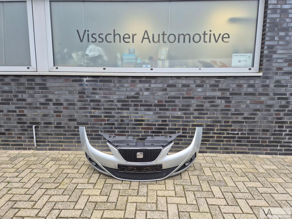 Seat Ibiza 6j 2008 - 2013 voorbumper zilver met mistlampen, Gebruikt, -, Voor, -