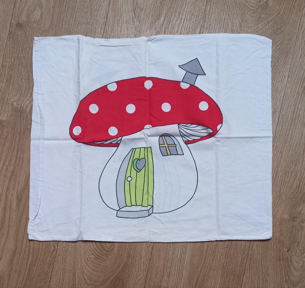 Dekbedovertrek 'Paddestoel', Kinderen en Baby's, Kinderkamer | Beddengoed, Verzenden, Gebruikt, Jongetje of Meisje, Dekbedovertrek