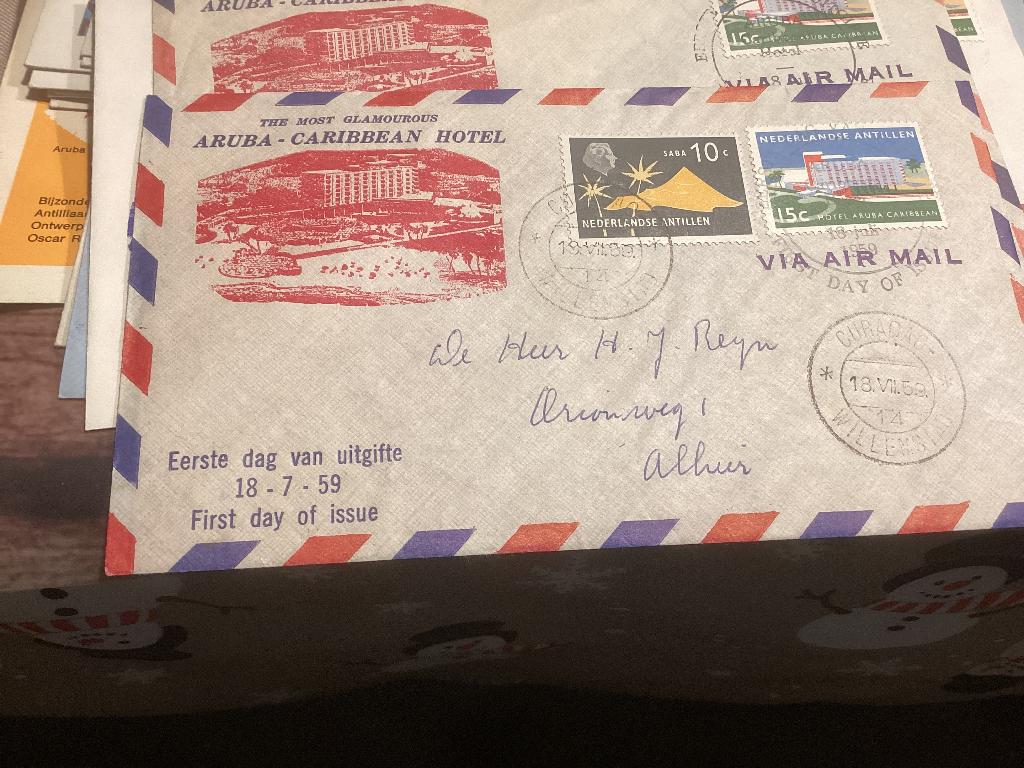 No8147 Nederlandse Antillen E9 gelopen klein formaat Heb ook, Postzegels en Munten, Postzegels | Eerstedagenveloppen, Ophalen