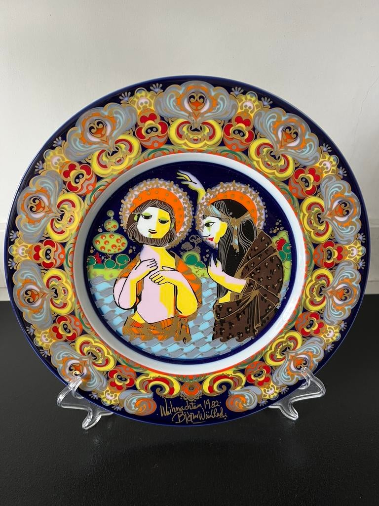 Bord “Weihnachten 1982”, Rosenthal, Bjørn Wiinblad., Antiek en Kunst, Antiek | Wandborden en Tegels, Ophalen of Verzenden