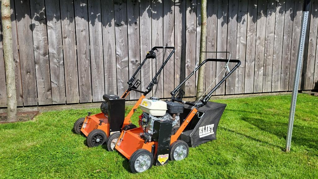 Verticuteermachine en tuinfrees TE HUUR ** HUREN