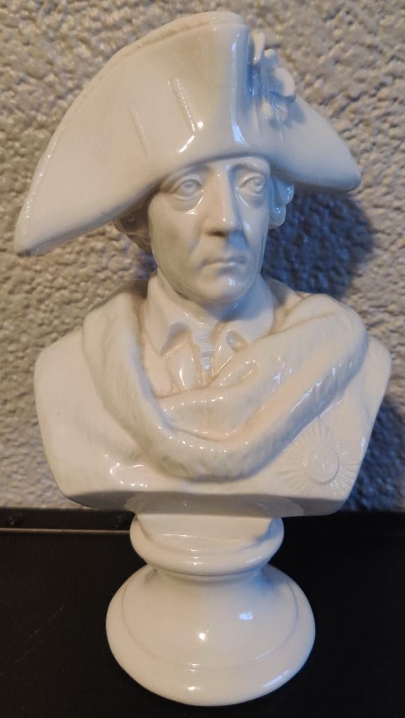 Porseleinen beeldje buste. Frederik de Grote, Ophalen