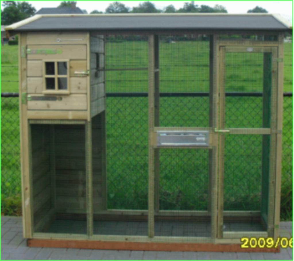 maatwerk 🔨🪚🪛VOLIERE -- met sluis -- ONDERHOUDSVRIJ🦜, Dieren en Toebehoren, Ophalen, Nieuw, Hout, Volière