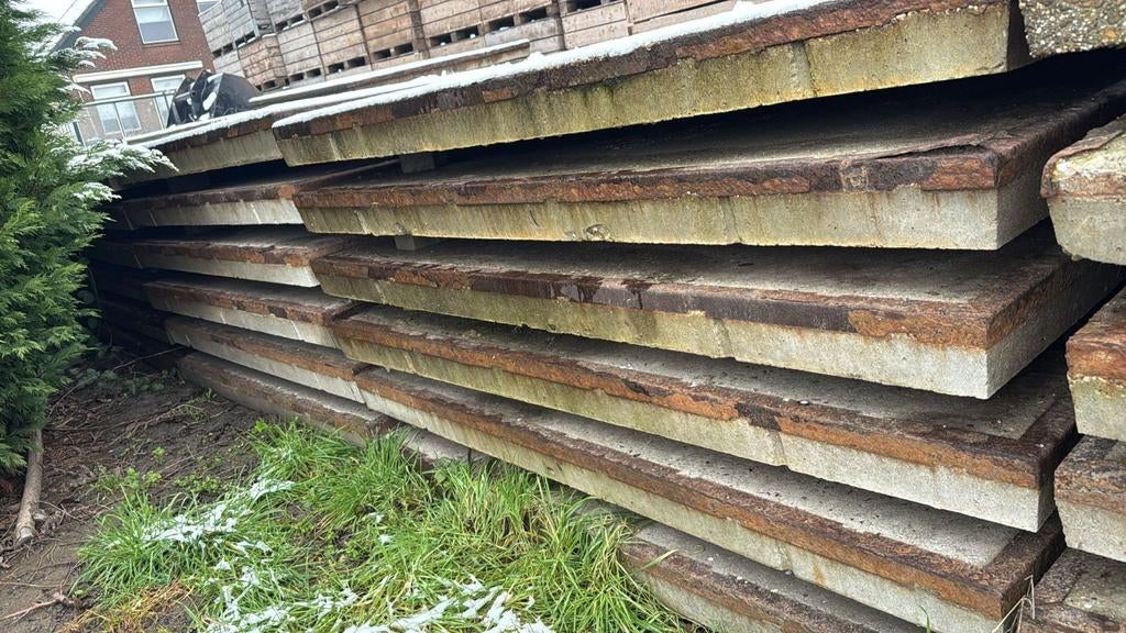 Stelconplaten/betonplaten., Ophalen, Gebruikt