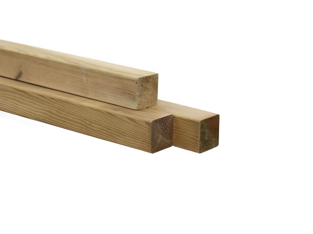 Palen 70x70 mm - Geïmpregneerd – FSC, Tuin en Terras, Palen, Balken en Planken, Ophalen, Nieuw, 250 cm of meer, Palen