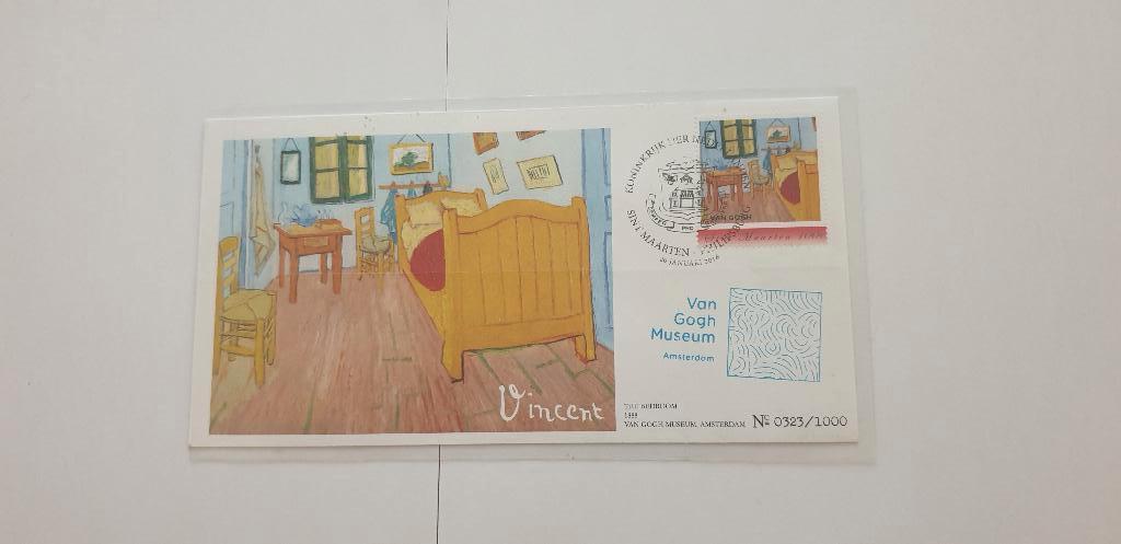 6955 sint maarten fdc vincent van gogh 20-01-2016 .., Verzenden