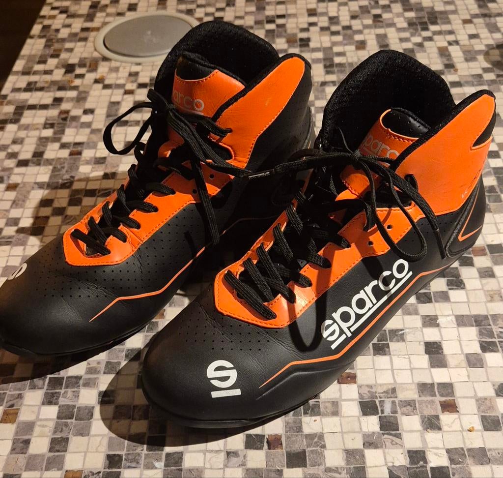 Sparco Kartschoenen K-Pole Zwart Oranje Mt40 > Als nieuw!!!, Sport en Fitness, Karting, Ophalen of Verzenden, Zo goed als nieuw