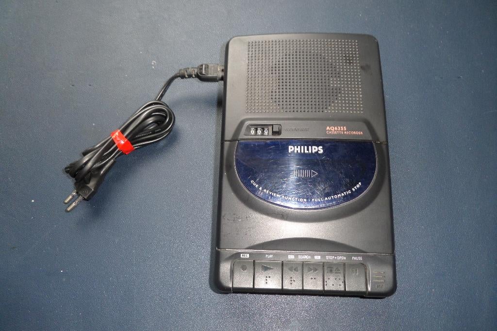 Cassetterecorder - Philips AQ6355 - Top conditie! - €40,00, Audio, Tv en Foto, Cassettedecks, Ophalen, Enkel, Overige merken