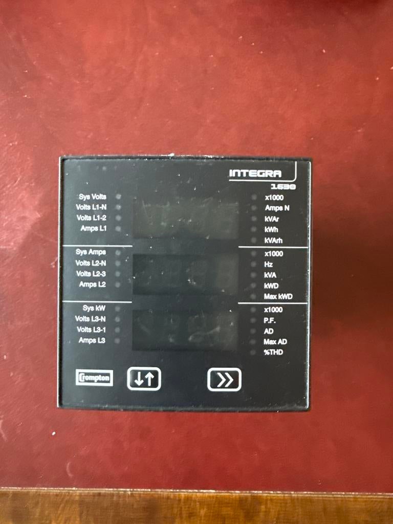 Crompton Integra 1630 Digitale Energiemeter - Profibus, Doe-het-zelf en Verbouw, Ophalen of Verzenden, Gebruikt, Overige typen