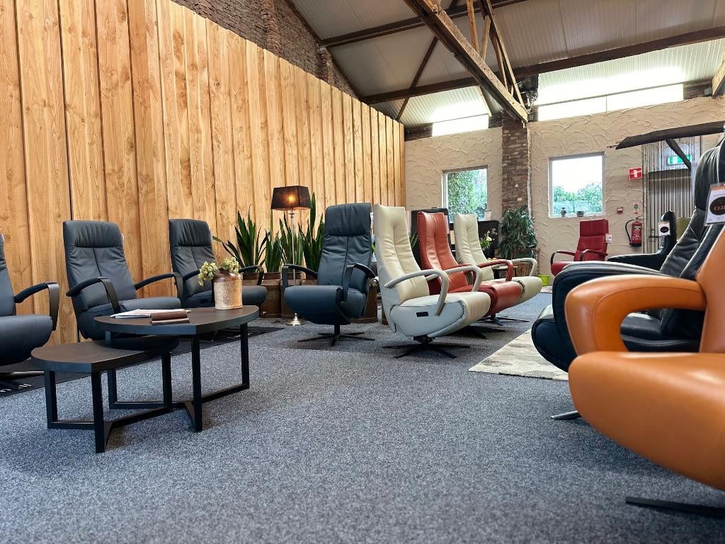 Stoffen relaxbank van Duits topmerk Himolla, Huis en Inrichting, 150 tot 200 cm, 75 tot 100 cm, Ophalen of Verzenden, Rechte bank