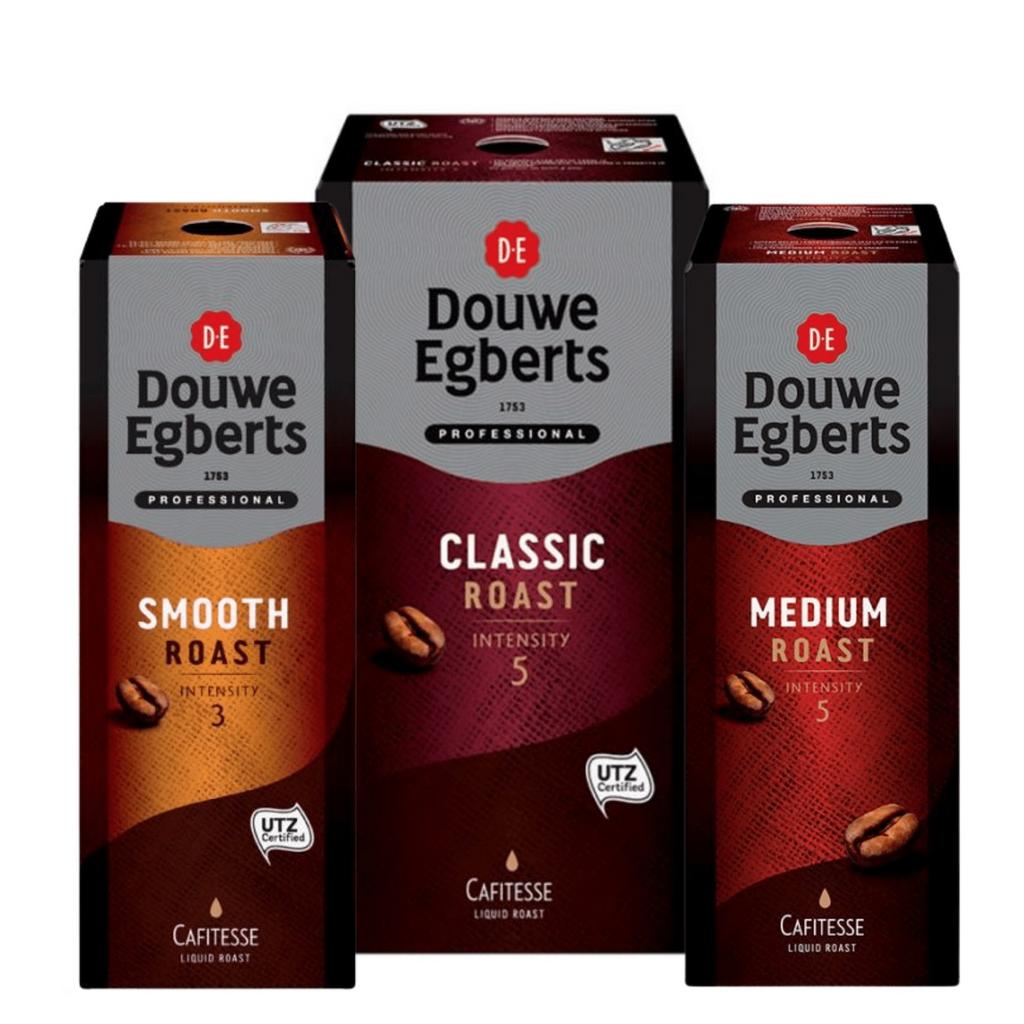 Gevraagd: Douwe Egberts Koffie (Cafitesse, Bonen, Instant), Witgoed en Apparatuur, 10 kopjes of meer, Koffiemachine, Nieuw, Koffiebonen