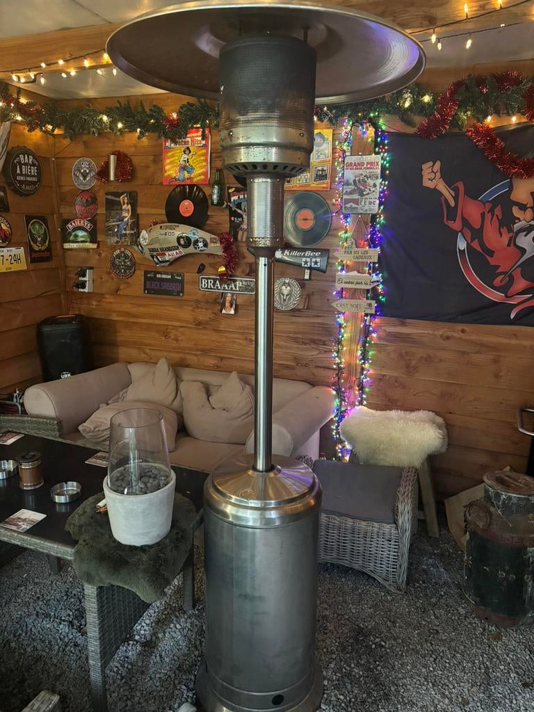 Terras heater gas, Tuin en Terras, Ophalen, Gebruikt, Gas, Vloer