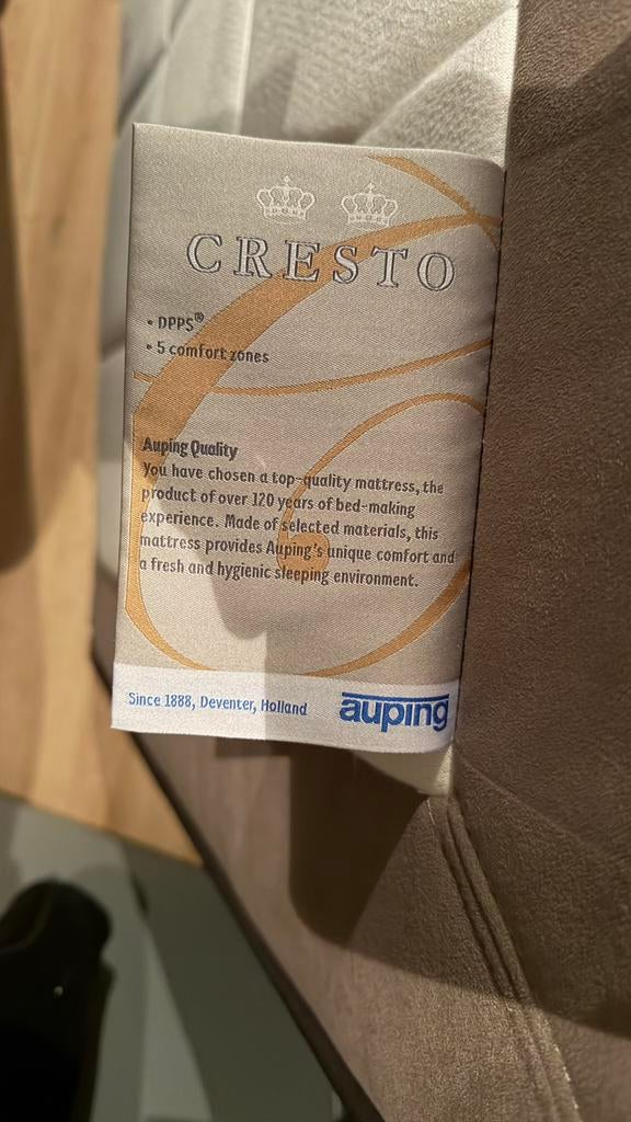 Auping cresto matras medium en soft 90cm x 220cm, Ophalen, 1900ab, 90 cm, Eenpersoons