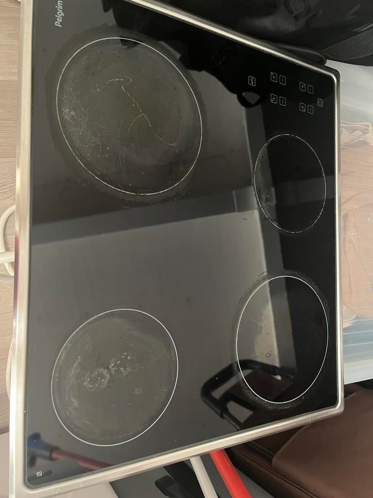 Pelgrim keramische kookplaat CKT 645/655, Ophalen, Gebruikt, Keramisch, 4 kookzones