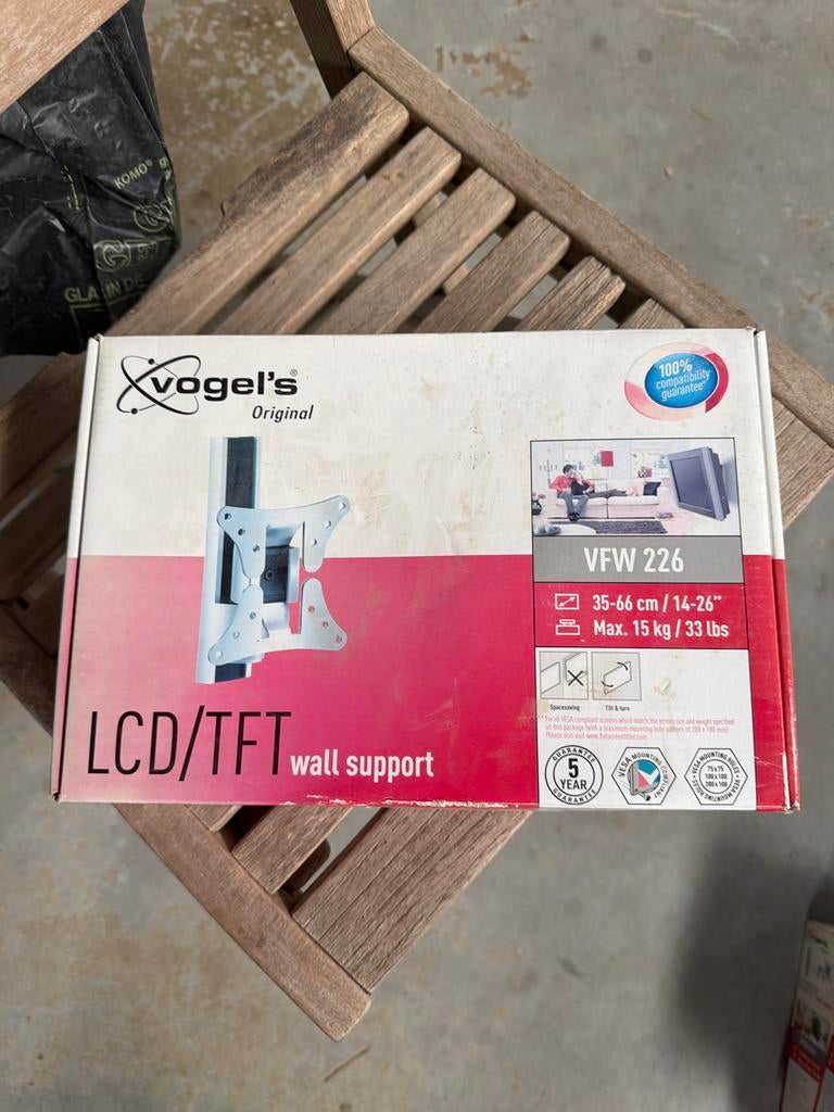 Vogel's VFW 226 LCD/TFT Muurbeugel TV Steun 14-26 inch, Ophalen of Verzenden, Nieuw