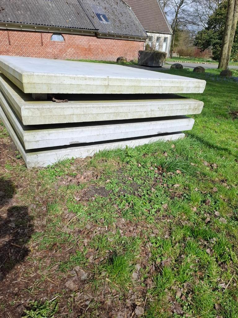 4 Nieuwe Stelconplaten 200x200x14cm, Overige typen, Nieuw, Ophalen of Verzenden, 10 m² of meer