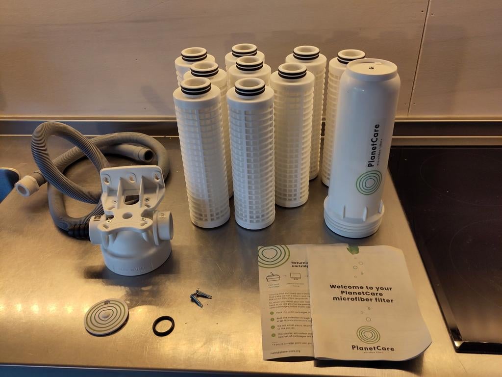 Planetcare microplastic filter wasmachine, Witgoed en Apparatuur, Wasmachines, Ophalen of Verzenden, 1200 tot 1600 toeren, Minder dan 85 cm