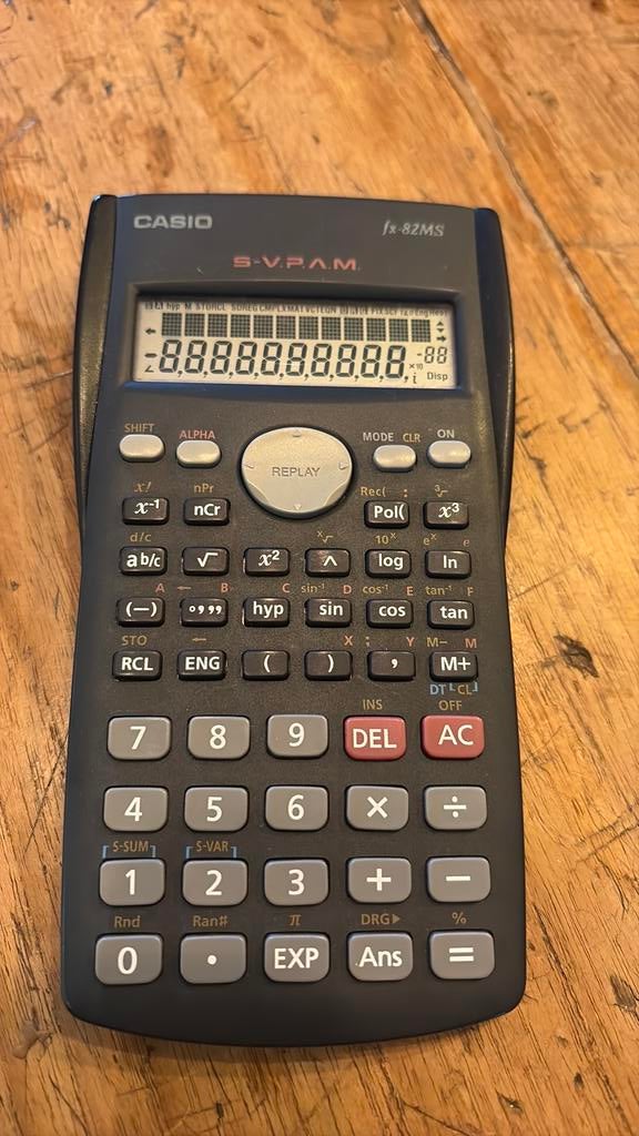 Casio fx 82 ms rekenmachine, Ophalen of Verzenden, Zo goed als nieuw