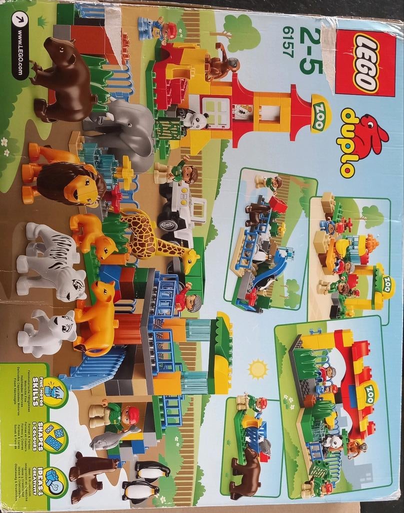 Extra grote Lego DUPLO ZOO 6157 dierentuin, Ophalen of Verzenden, Gebruikt, Complete set, Duplo