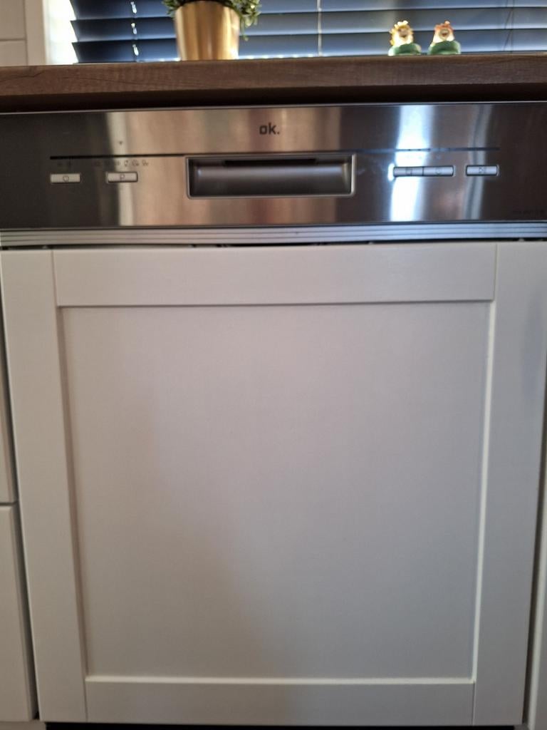 Semi inbouw afwasmachine, Ophalen, Gebruikt, Minder dan 85 cm, Inbouw