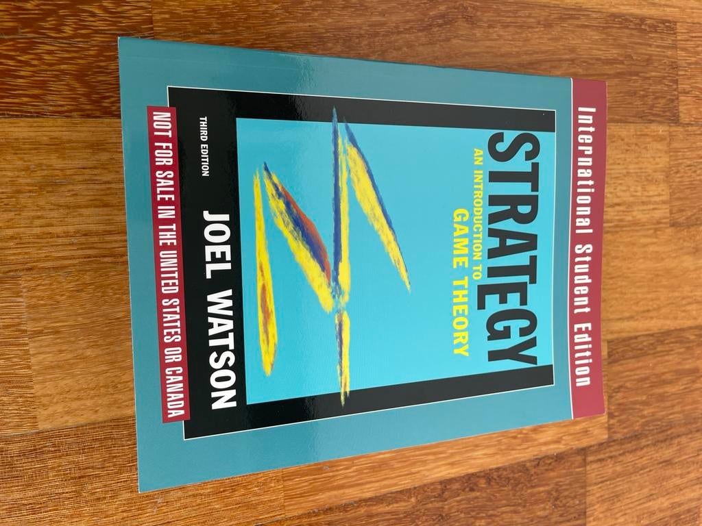 Strategy intro to game theory 9780393920826, Ophalen of Verzenden, Zo goed als nieuw