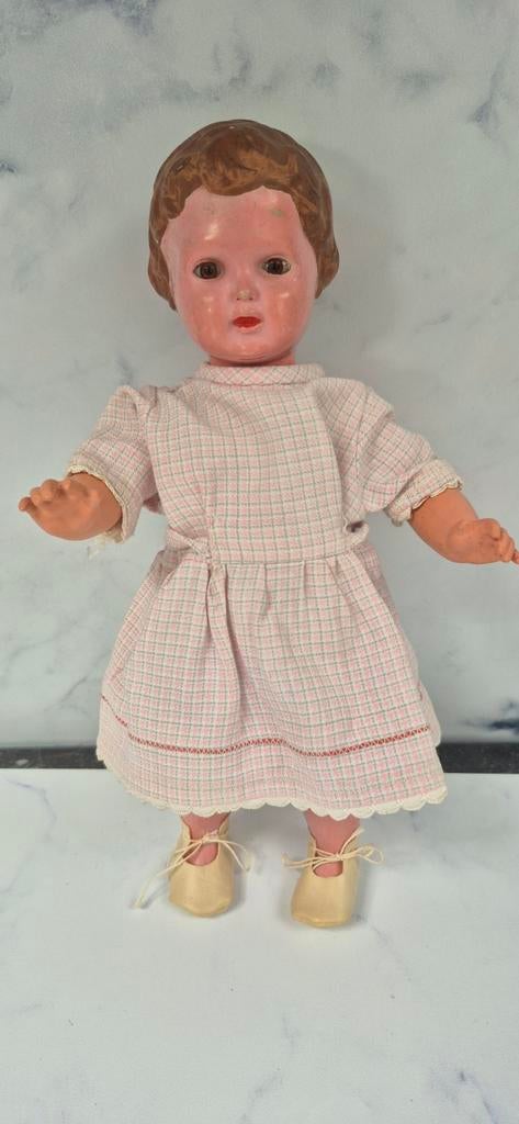 Schildpad popje gemerkt 27cm., Ophalen of Verzenden, Gebruikt, Pop