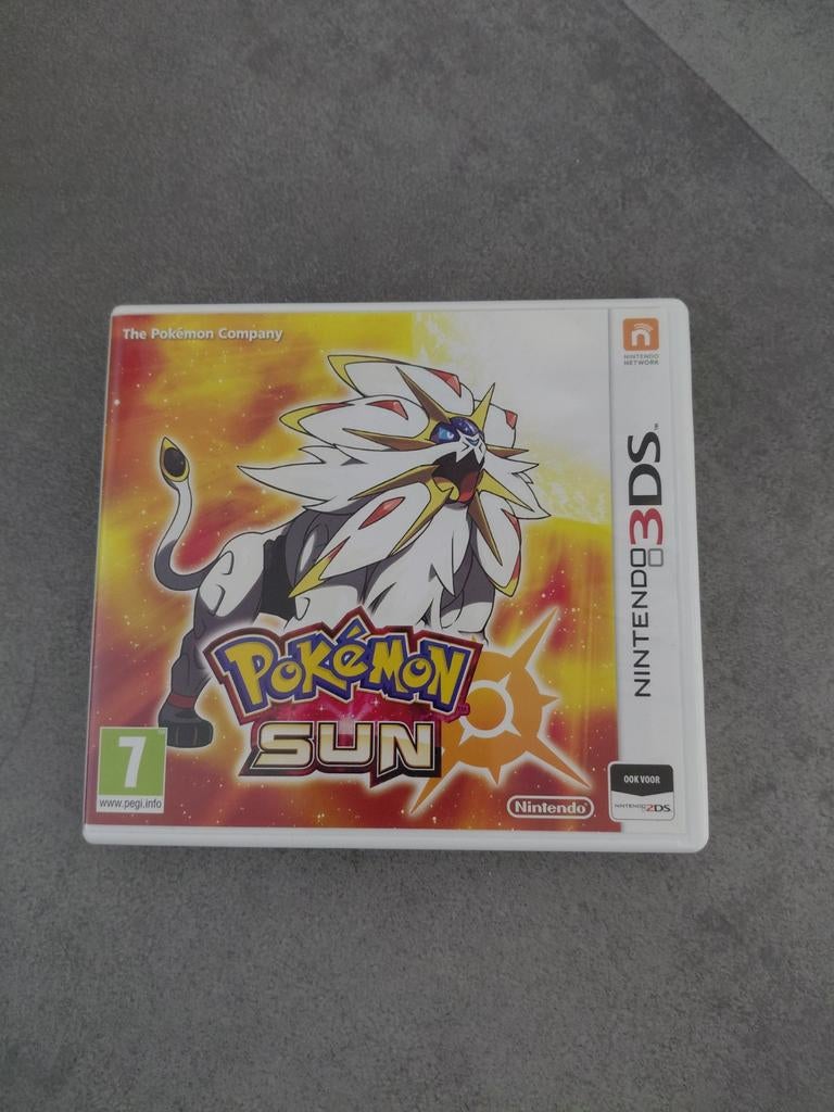 Pokémon Sun Nintendo 3DS spel met case en boekje, Spelcomputers en Games, Avontuur en Actie, 1 speler, Ophalen of Verzenden, Zo goed als nieuw