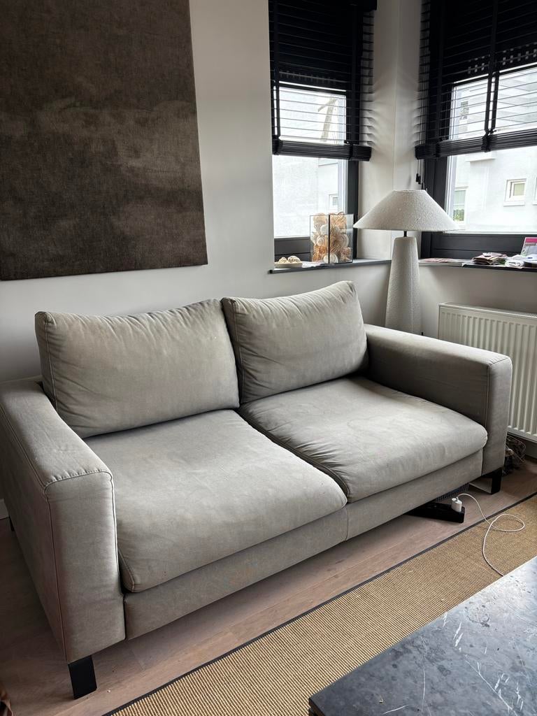 Bank van Loods5, linnen/katoen, 188 x 98 cm, Huis en Inrichting, Banken | Bankstellen, Ophalen, Gebruikt, 150 tot 200 cm, Tweepersoons