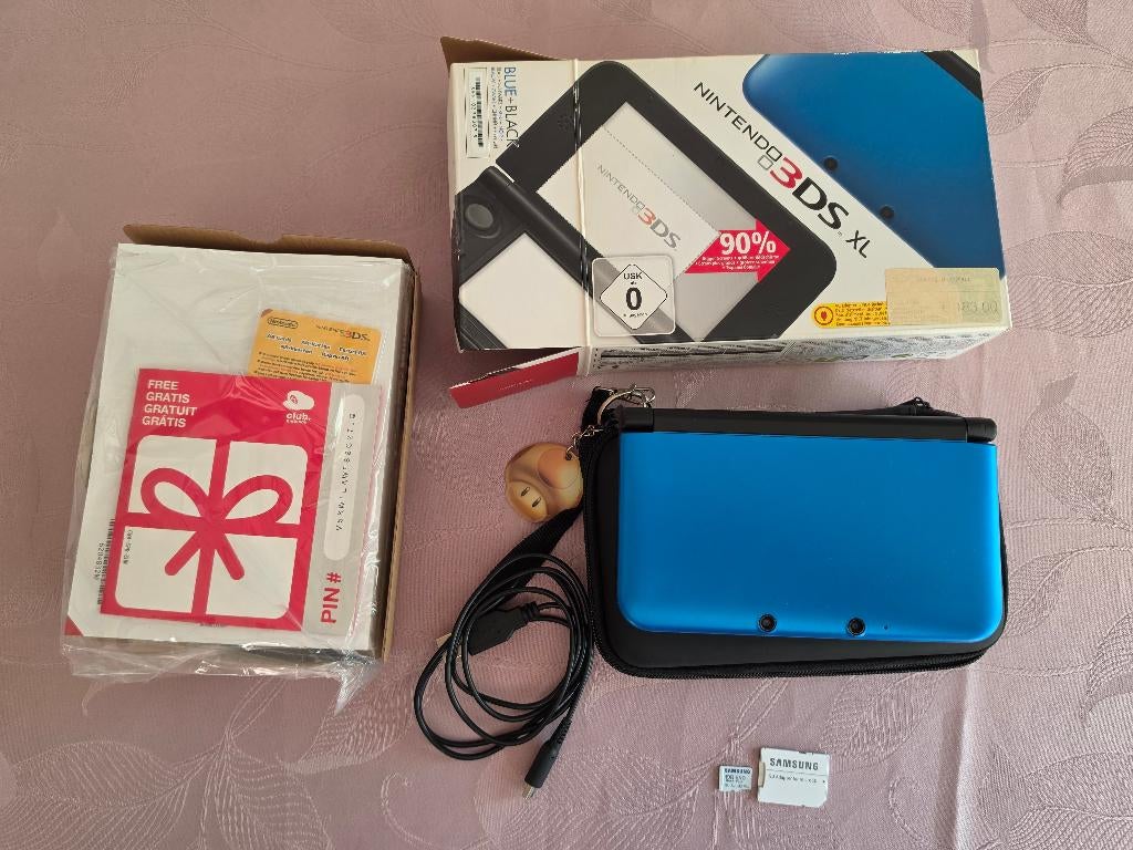 Nintendo 3DS XL – Zwart/Blauw | Compleet in doos, Gebruikt, Blauw, Ophalen of Verzenden, 3DS