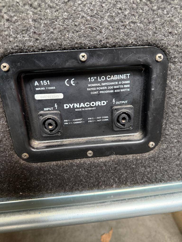 Dynacord set, Audio, Tv en Foto, Gebruikt, Overige typen, 120 watt of meer, Ophalen