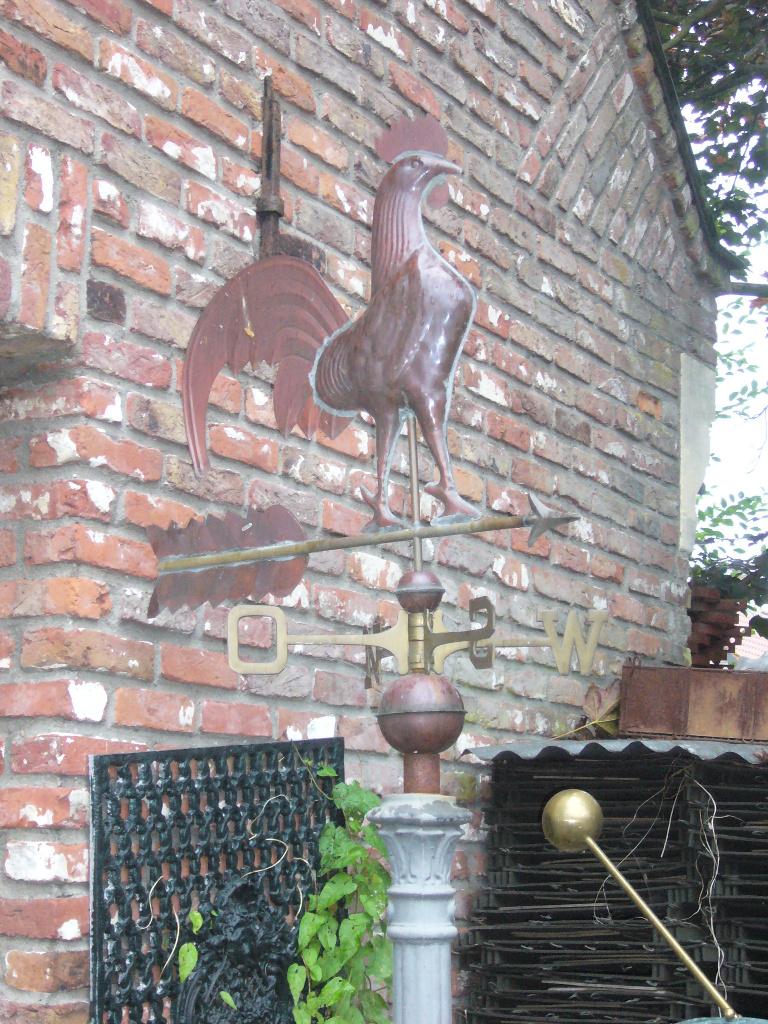 Koperen windwijzer windvaan weerhaan "De Evenaar" Eemnes, Ophalen