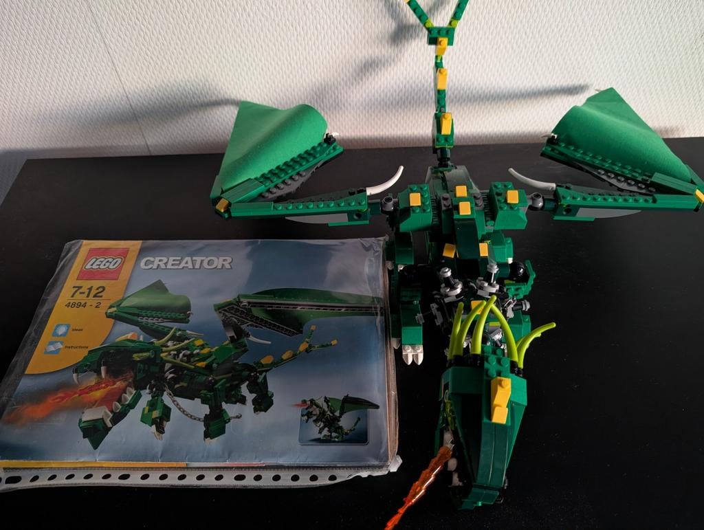 Lego creator 4894 draak, Ophalen of Verzenden, Zo goed als nieuw, Complete set, Lego