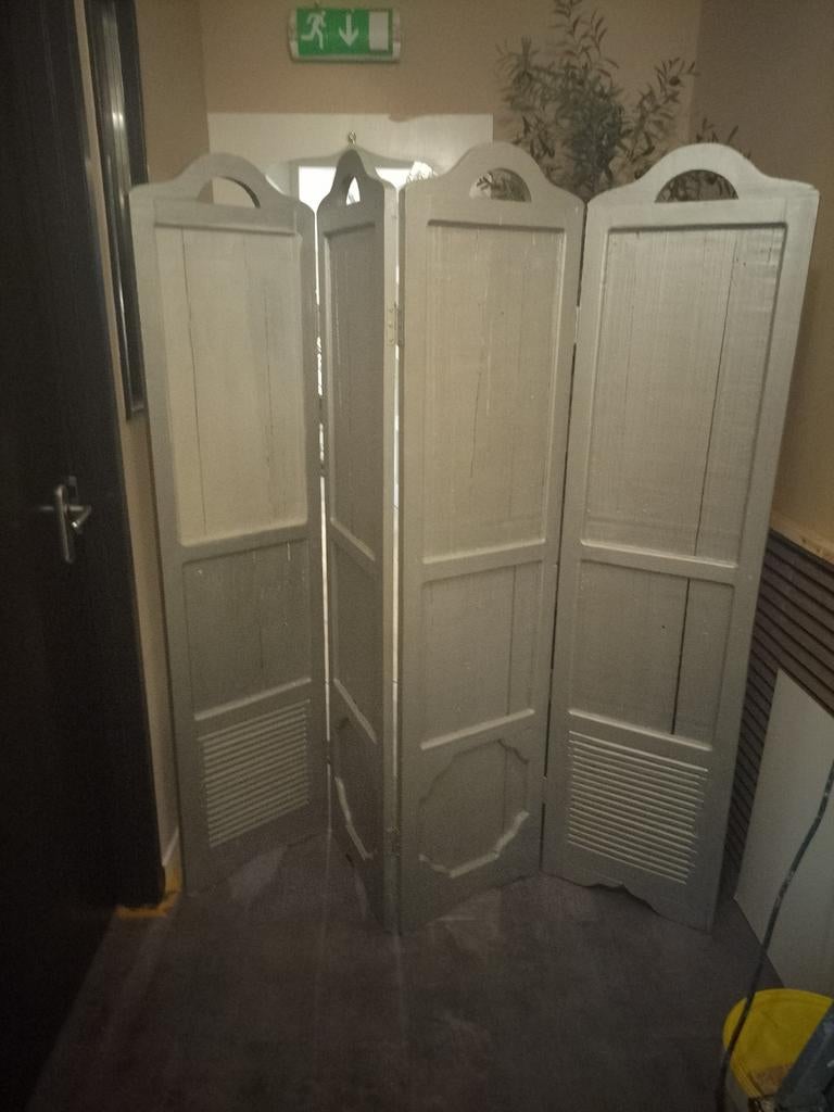 Roomdivider/kamerscherm louvre Franse luiken, Ophalen