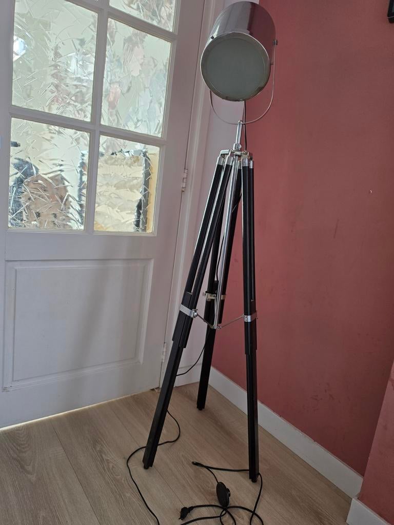 Industriële staande lamp, verstelbaar, Ophalen, Gebruikt, Industrieel, Modern, 150 tot 200 cm