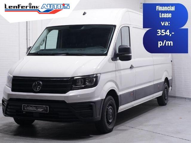 Volkswagen Crafter 2.0 TDI 140 pk L4H3 Airco, Apple Carplay, Auto's, Bestelauto's, Stof, Gebruikt, 4 cilinders, Volkswagen