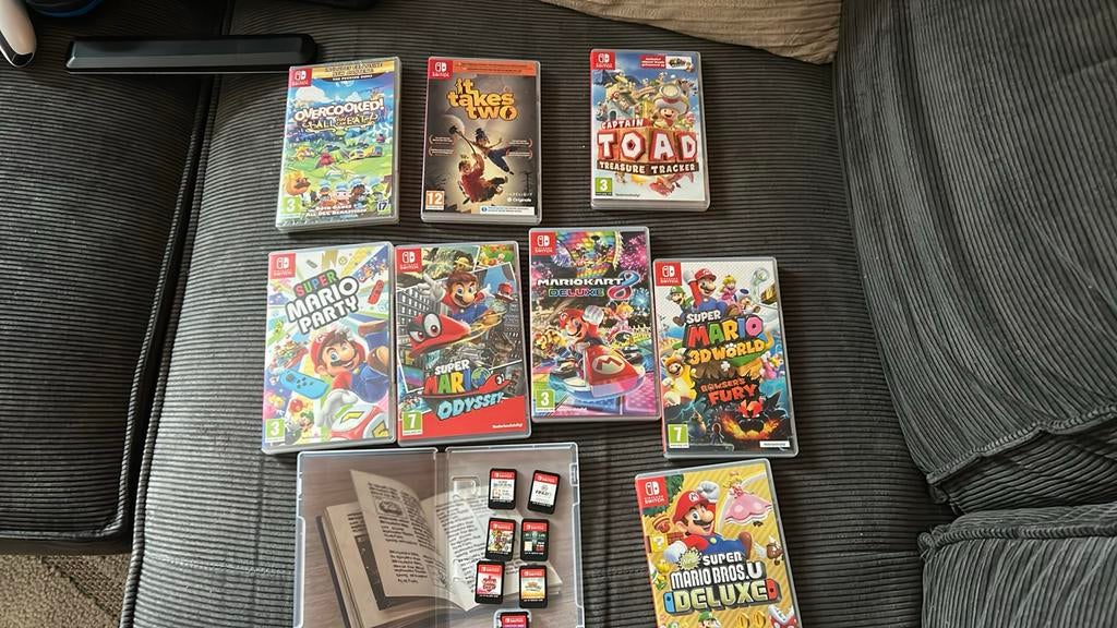 Nintendo Switch Spellen: Mario, Pokémon, Overcooked, It Take, Eén computer, Ophalen of Verzenden, Zo goed als nieuw, Platform