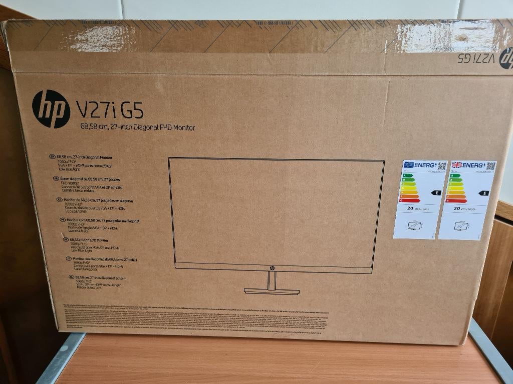 HP monitor 27inch nieuw in doos, Computers en Software, Monitoren, Ophalen, IPS, Nieuw, Onbekend