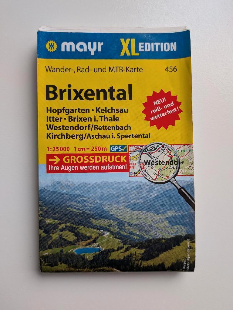 Brixental kaart, Overige gebieden, 2000 tot heden, Ophalen of Verzenden, Landkaart