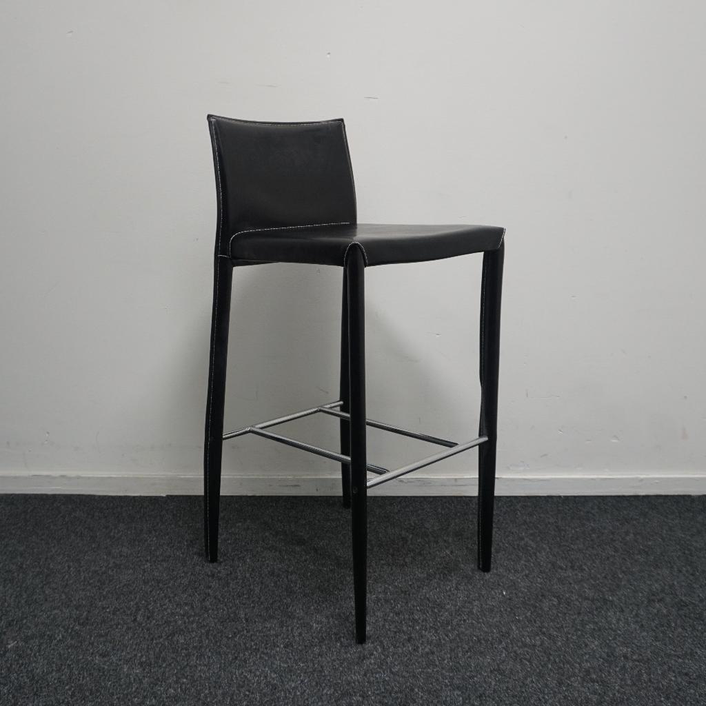 Bontempi Linda Barkruk | Leer | Metaal | Zithoogte 77 cm, -, -, 60 tot 90 cm, Ophalen of Verzenden