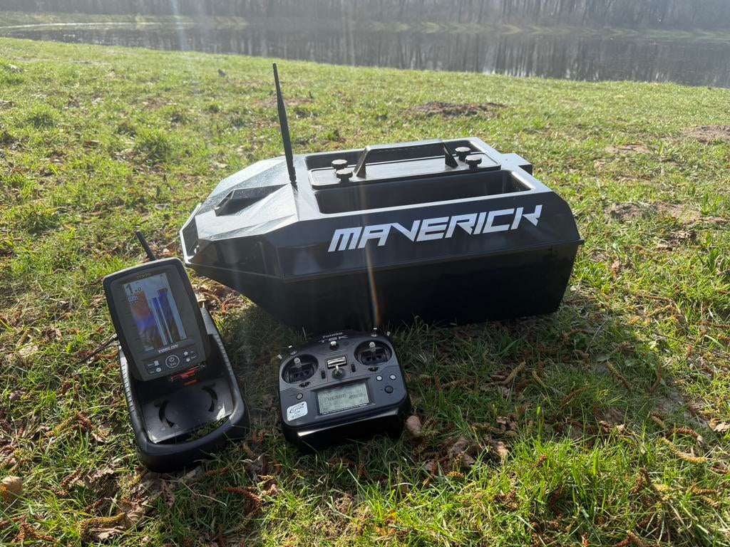 Maverick voerboot toslon tf500 dieptemeter, Watersport en Boten, Hengelsport | Karpervissen, Ophalen, Zo goed als nieuw, Overige typen