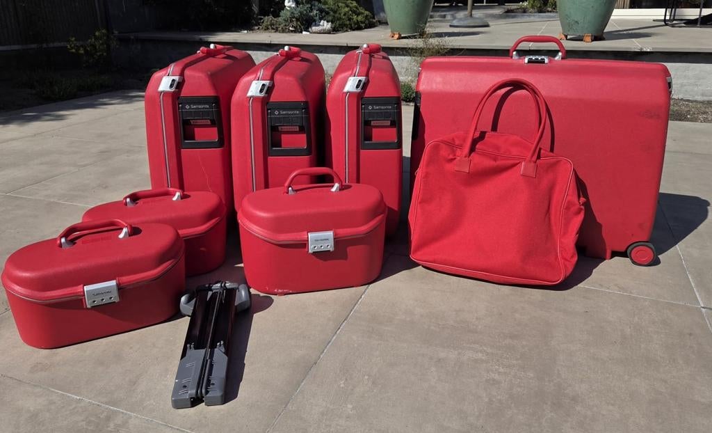 Samsonite koffers en beautycases, Gebruikt, Hard kunststof, 70 cm of meer, 55 cm of meer