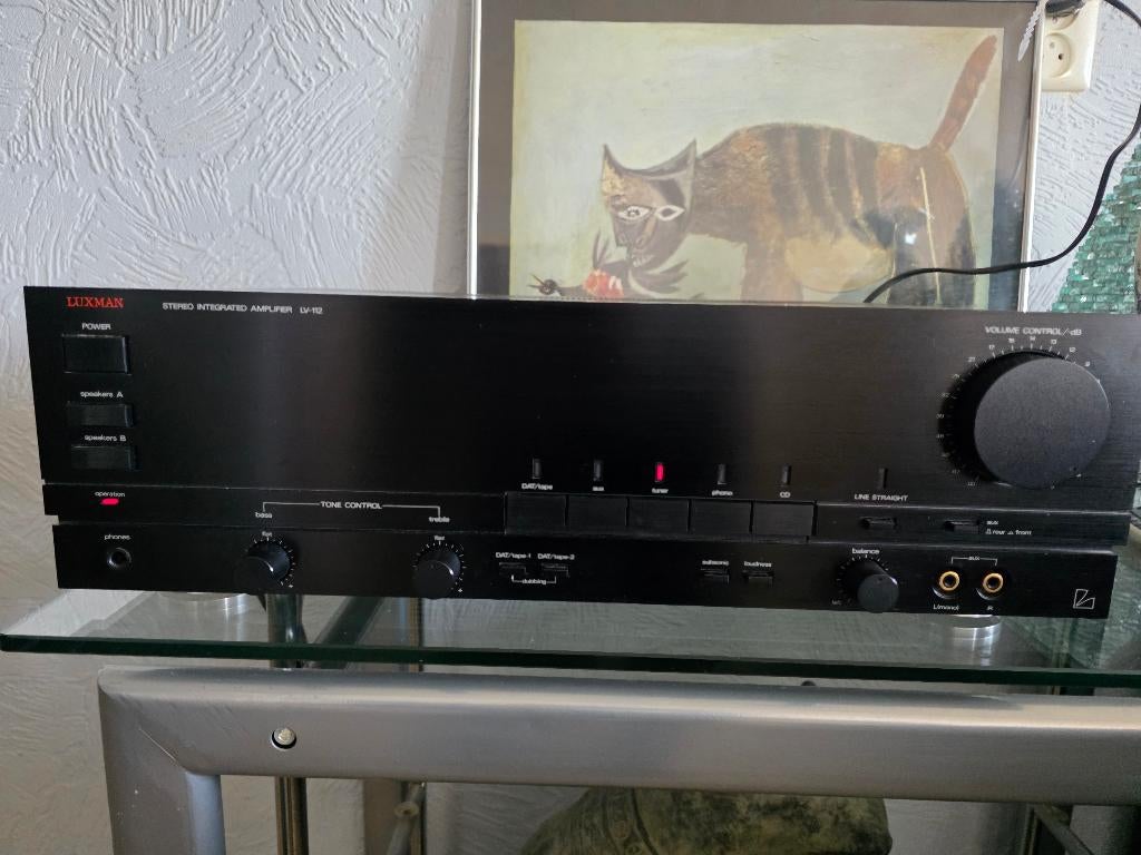 Luxman LV-112 Receiver met phono uitgang., Overige merken, Gebruikt, Ophalen of Verzenden, 60 tot 120 watt