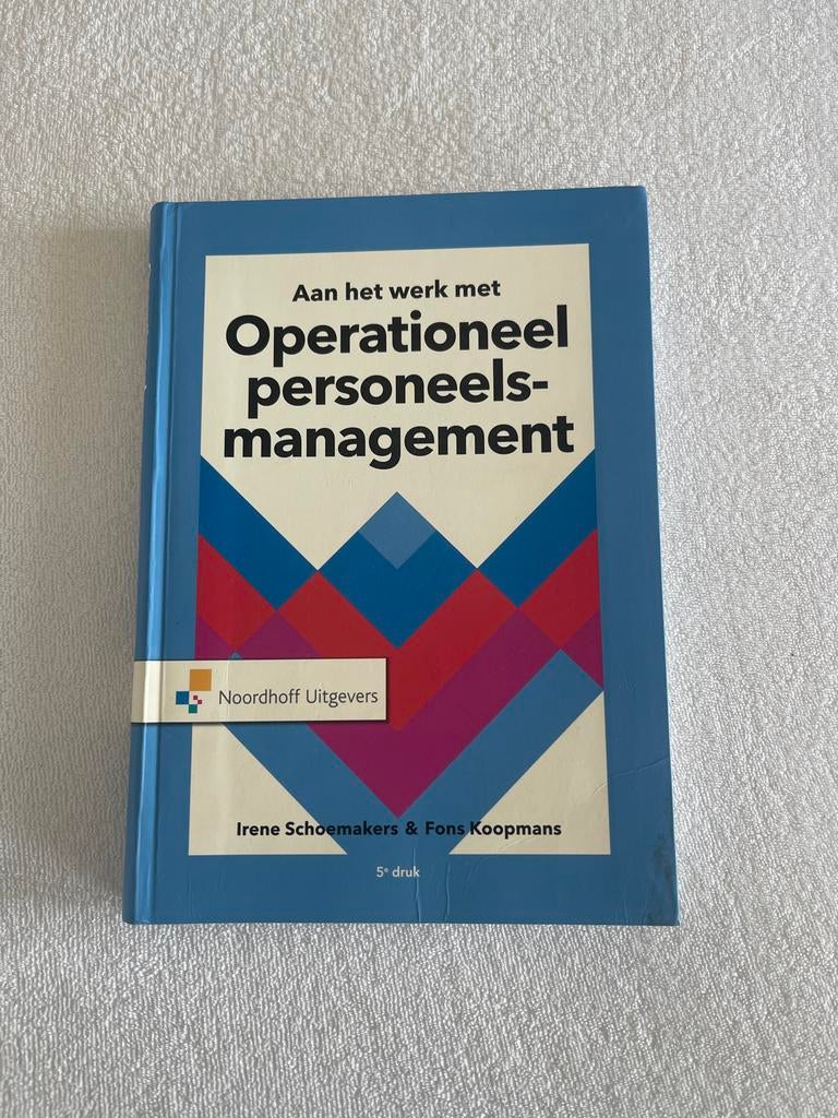 Operationeel personeelsmanagement 5e druk, Boeken, Ophalen, Gamma, Gelezen, HBO