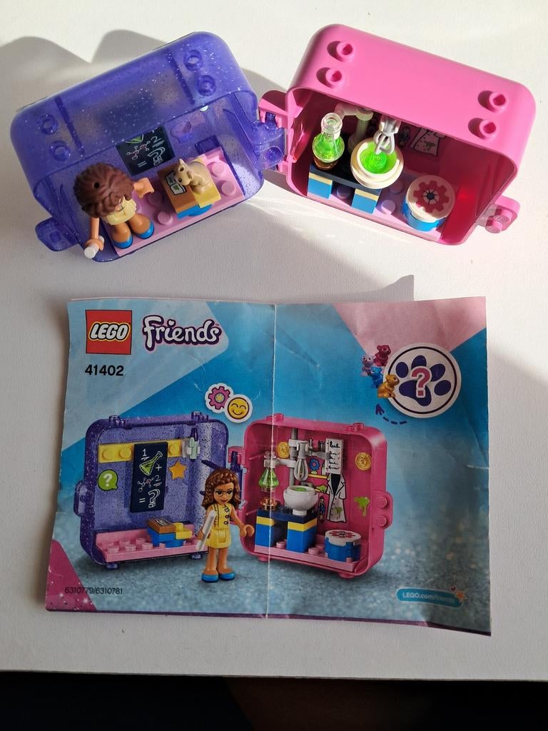 Lego Friends 41402 Olivia's Speelkubus Wetenschap, Kinderen en Baby's, Speelgoed | Duplo en Lego, Zo goed als nieuw, Lego, Complete set