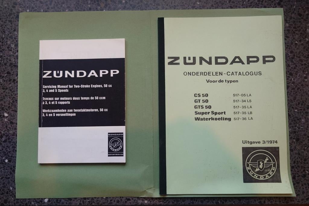 Zündapp onderdelen catalogus 1974,
Voor de 517- 05 tot 517 -, Ophalen of Verzenden, Zo goed als nieuw, Frame