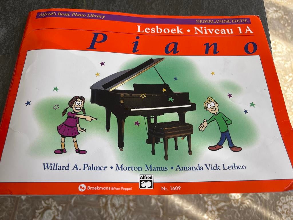 Alfred's Basic Piano Library Lesboek Niveau 1A, Ophalen of Verzenden, Gebruikt, Overige kleuren, Overige typen