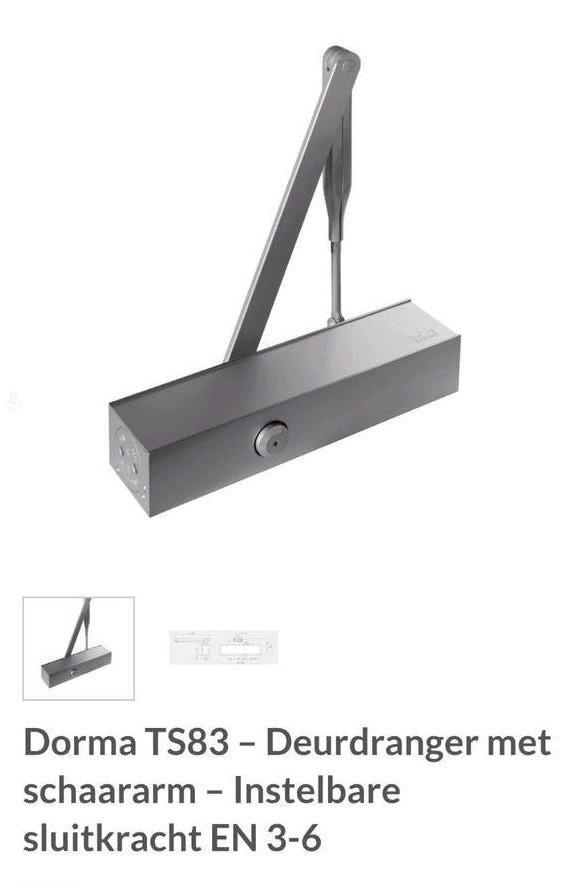 Deurdranger dorma ts 83 met schaararm. 2 Stuks. (Nieuw), Ophalen, Nieuw